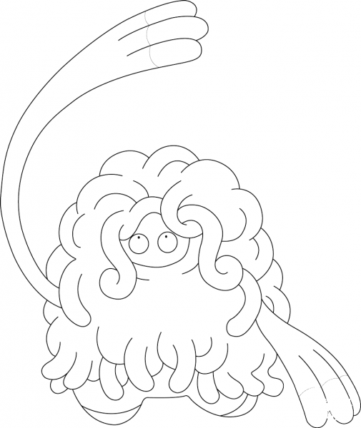 Tangrowth Pokemon coloring page image