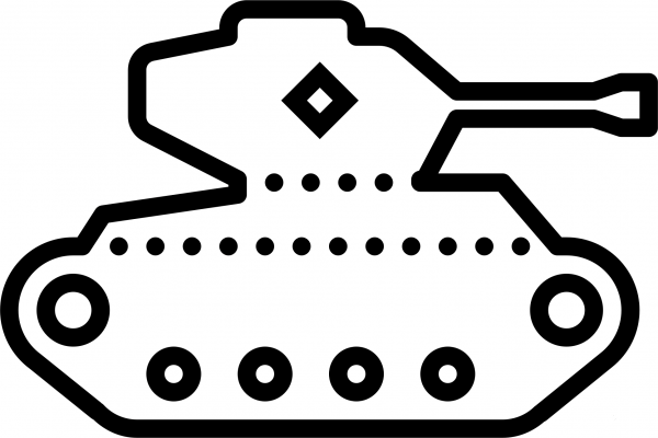 Tank coloring page image