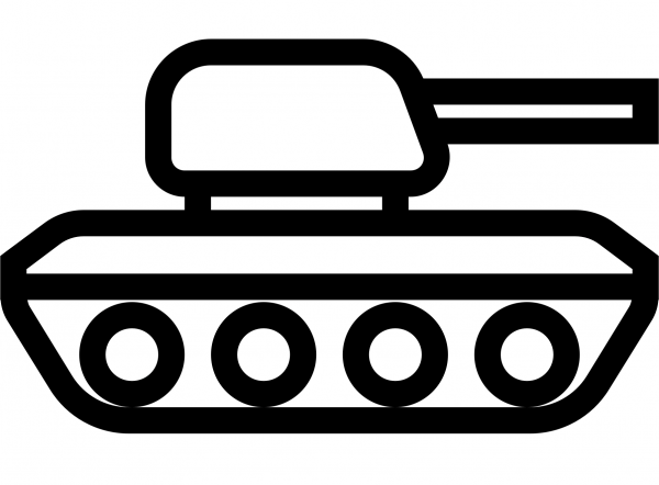 Tank coloring page image