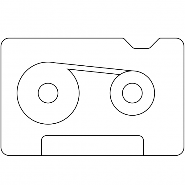 Tape Cartridge Emoji coloring page image