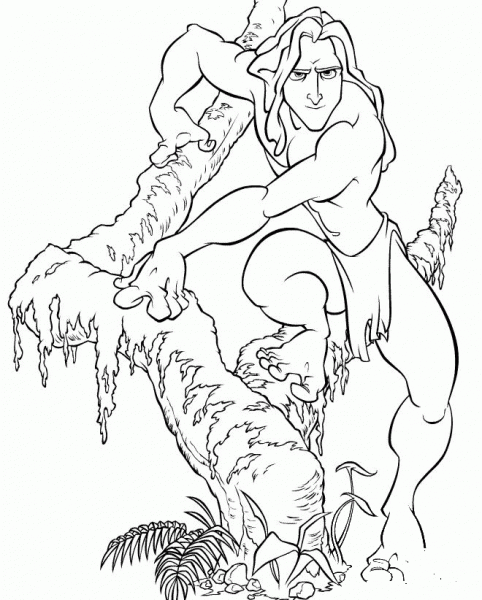 Tarzan  coloring page image