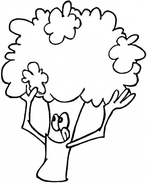 Tasty Broccoli  coloring page image