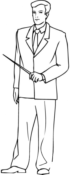 Teacher coloring page image