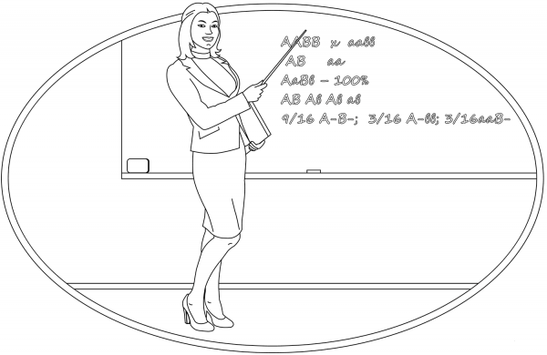 Teacher coloring page image
