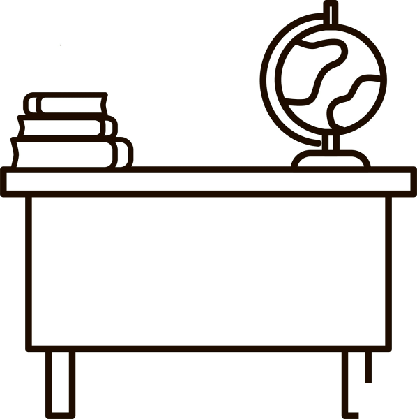 Teacher Desk coloring page image