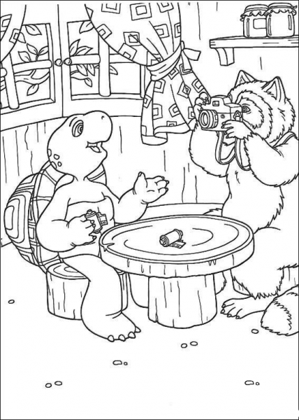 Teacher Is Taking Some Picture  coloring page image