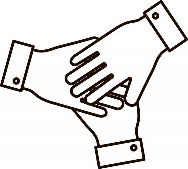 Team Huddle coloring page image