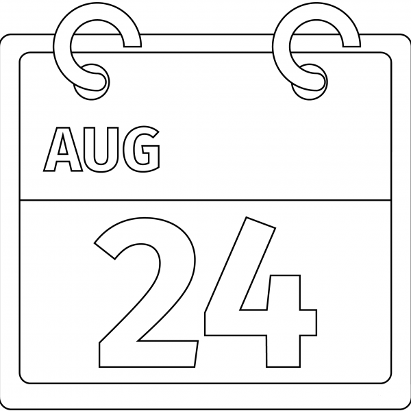 Tear off Calendar Emoji coloring page image