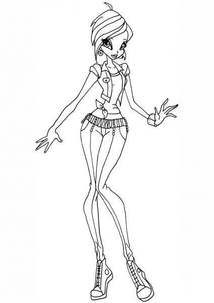 Tecna Gardenia coloring page image