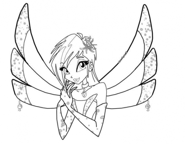 Tecna, Guardian Fairy of Technology coloring page image
