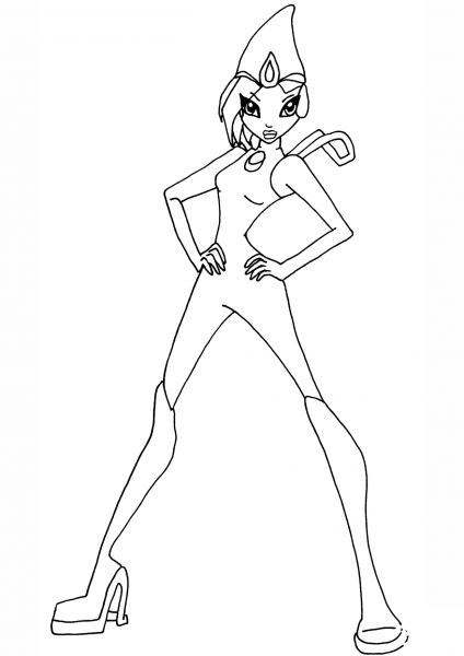 Tecna Winx coloring page image