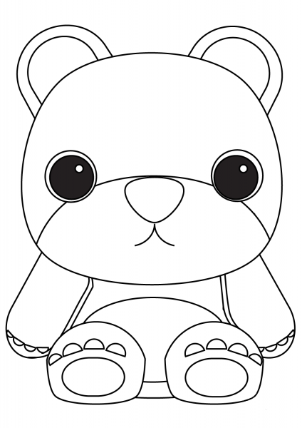 Teddy Bear coloring page image