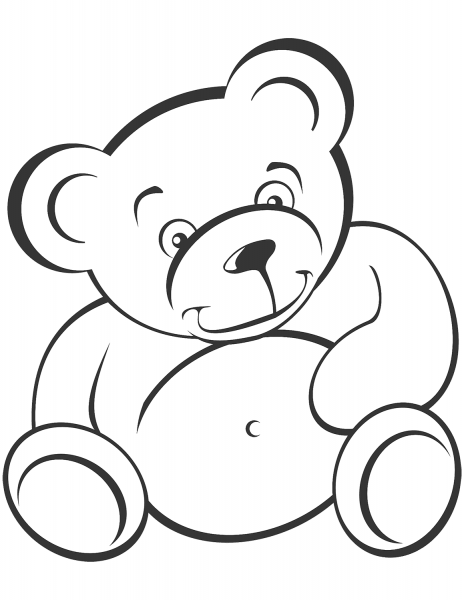 Teddy Bear coloring page image