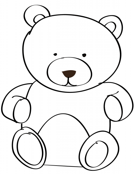 Teddy Bear coloring page image