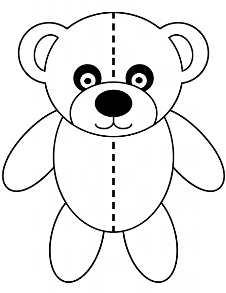 Teddy Bear  coloring page image