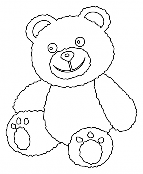 Teddy Bear Emoji coloring page image