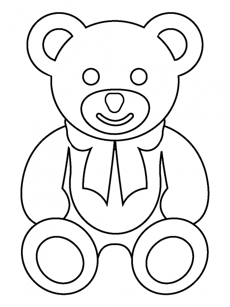 Teddy Bear Emoji coloring page image