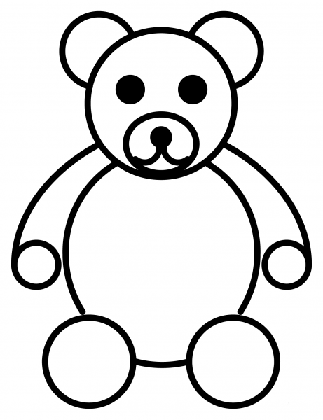 Teddy Bear Emoji coloring page image