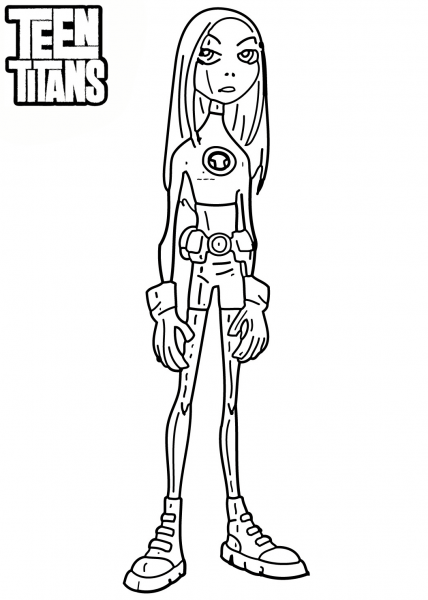 Teen Titans Terra coloring page image