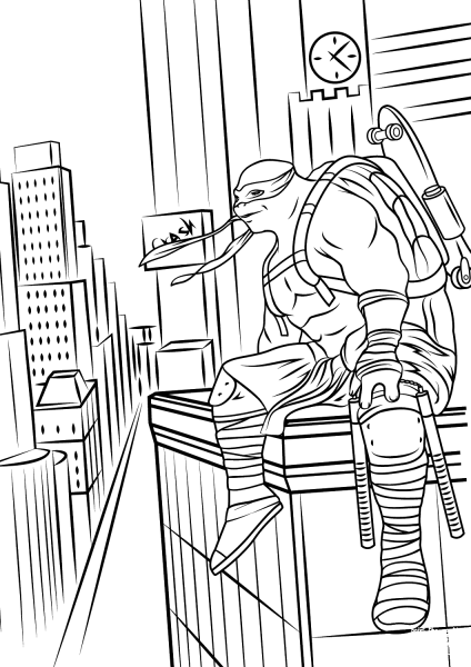 Teenage Mutant Ninja Turtles: Out of the Shadows  coloring page image