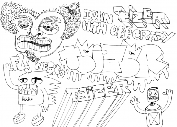 Teizer Doodle 2 coloring page image