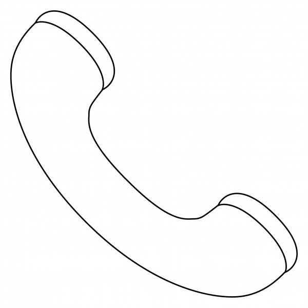 Telephone Receiver Emoji coloring page image