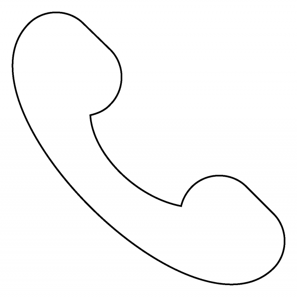 Telephone Receiver Emoji coloring page image