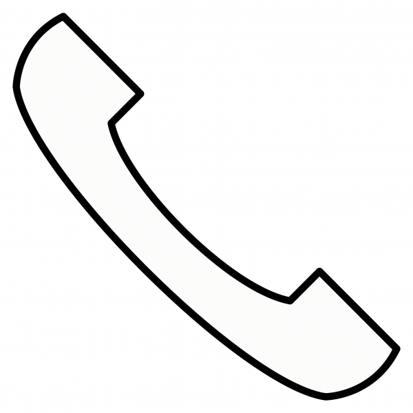 Telephone Receiver Emoji coloring page image