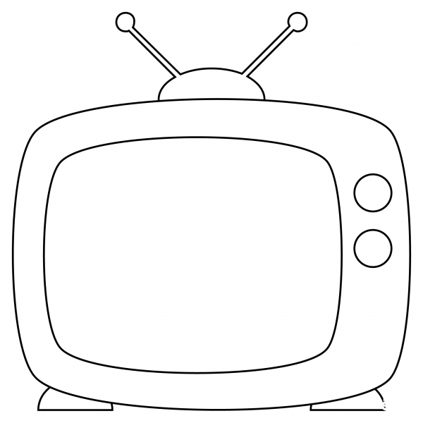 Television coloring page - ColouringPages