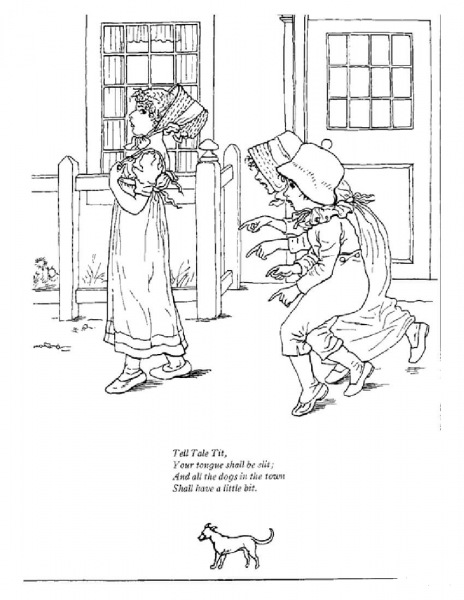 Tell-tale-tit coloring page image