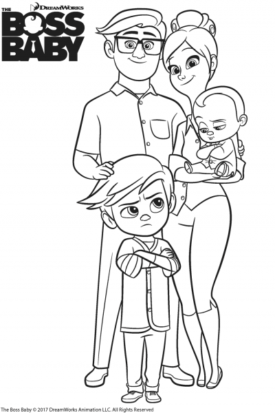 Templeton Family coloring page image