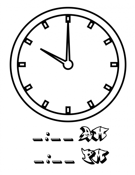 Ten Hours coloring page image