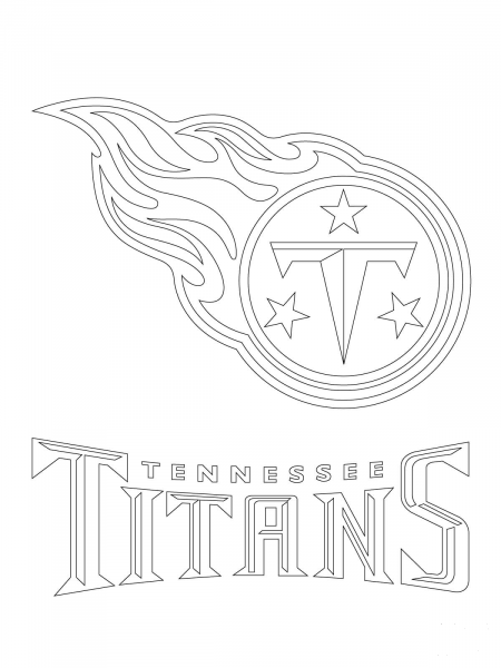 Tennessee Titans Logo  coloring page image
