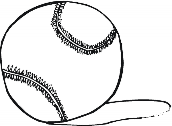 Tennis Ball  coloring page image