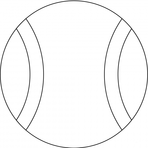 Tennis Ball Emoji coloring page image