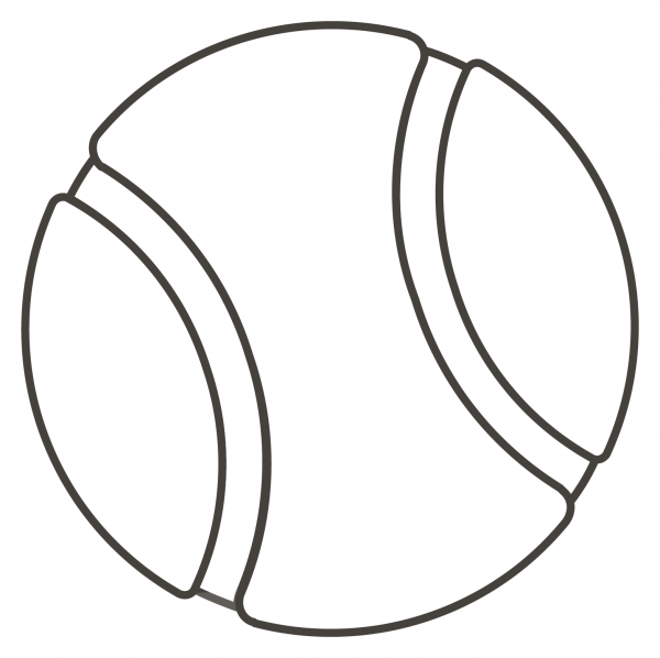 Tennis coloring page image