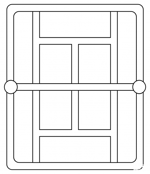 Tennis Court coloring page image