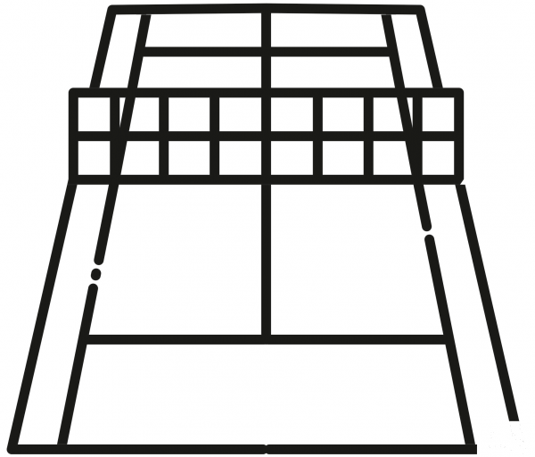 Tennis Court coloring page image