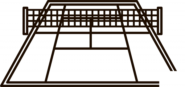 Tennis Court coloring page image