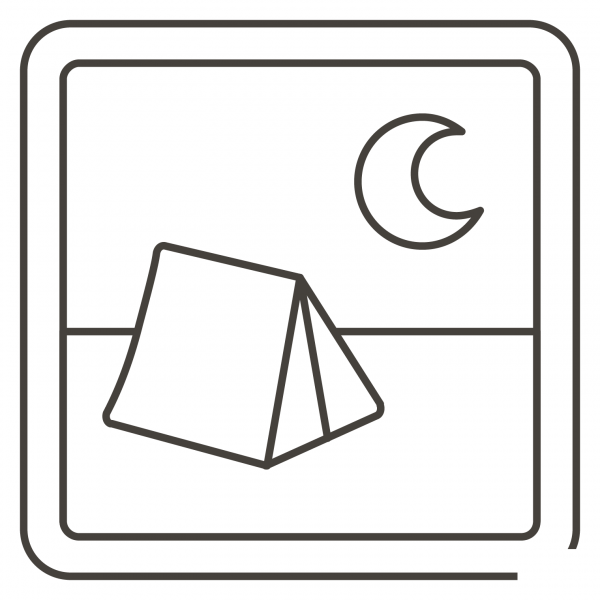 Tent coloring page image