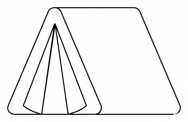 Tent Emoji coloring page image