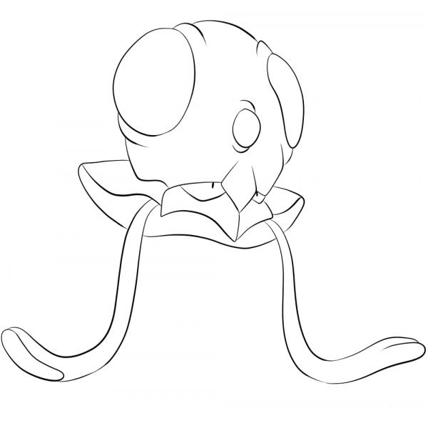 Tentacool coloring page image