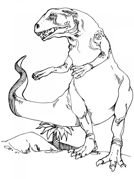 Teratosaurus coloring page image