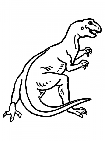 Teratosaurus Dinosaur coloring page image