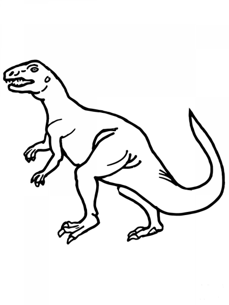 Teratosaurus Triassic Dinosaur coloring page image