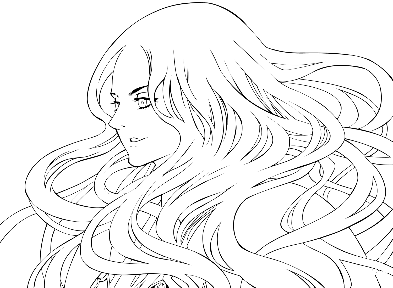 Teresa from Claymore coloring page - ColouringPages