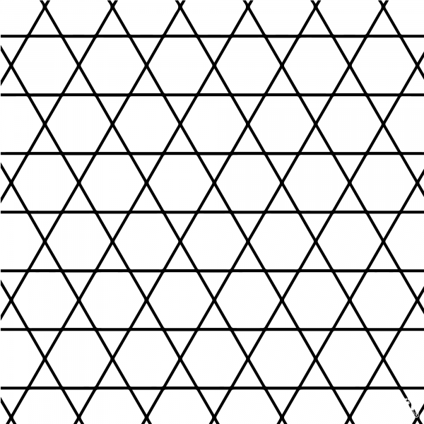 Tessellation with Hexagon and Triangles coloring page image