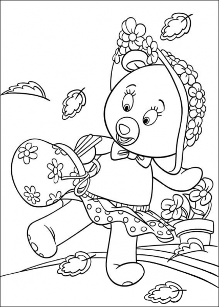 Tessie Bear  coloring page image