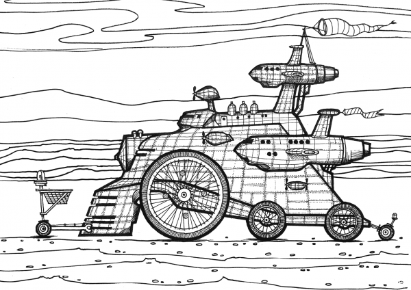The Average Buyer Vehicle coloring page image
