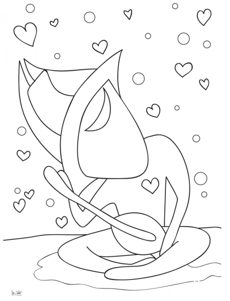 The Ballad About Love coloring page image